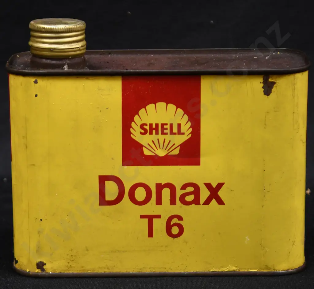 SHELL DONAX OIL TIN Image 1++
