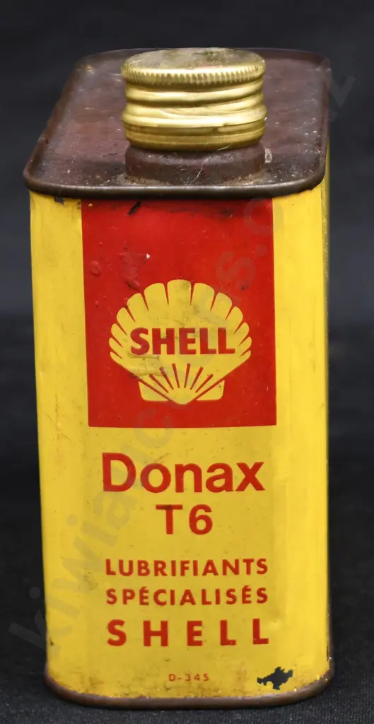 SHELL DONAX OIL TIN Image 1++