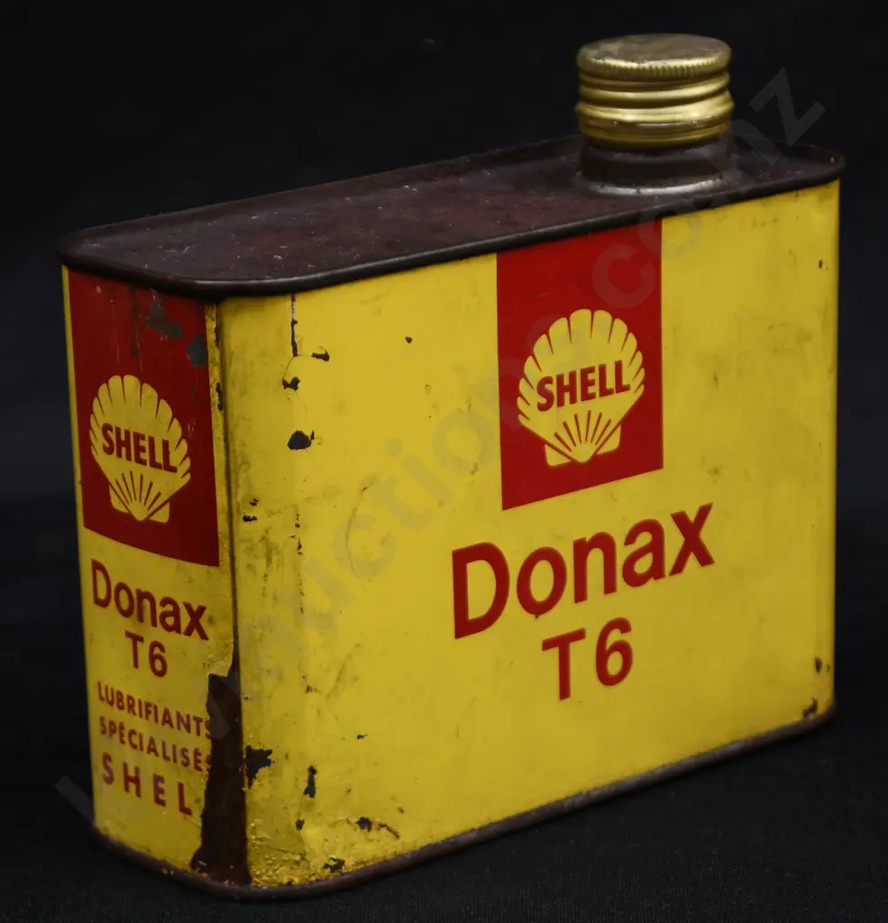 SHELL DONAX OIL TIN Image 1++