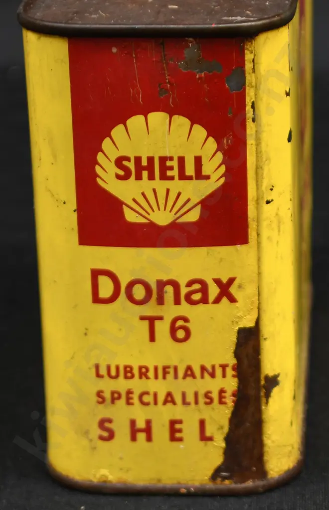 SHELL DONAX OIL TIN Image 1++