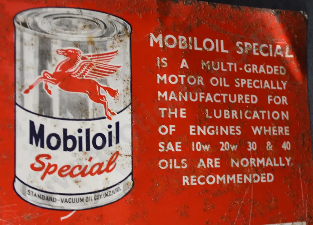 MOBIL CHART OF RECOMMENDATIONS TIN SIGN Image 1++
