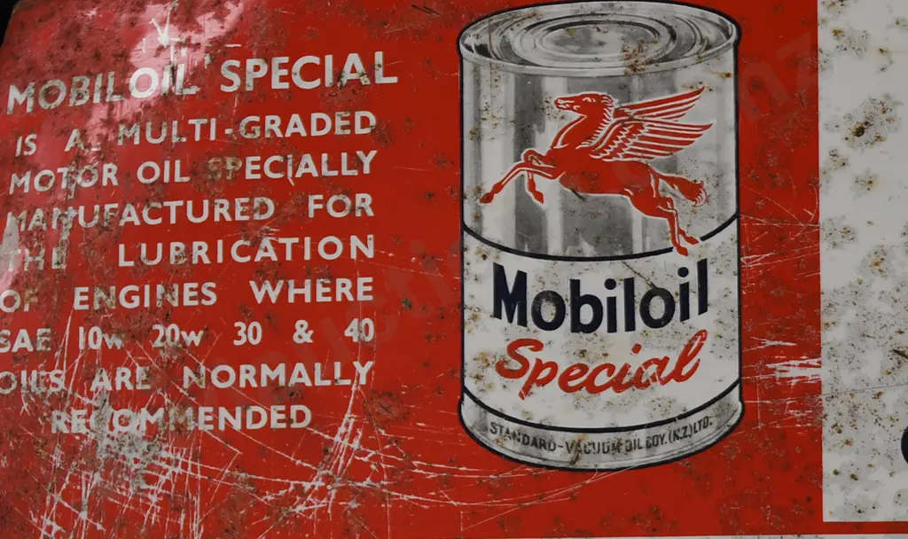 MOBIL CHART OF RECOMMENDATIONS TIN SIGN Image 1++