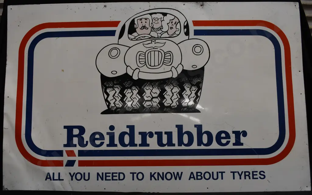 REIDRUBBER TIN SIGN Image 1++