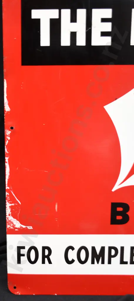 SILVER EXIDE BATTERY PAINTED TIN SIGN Image 1++