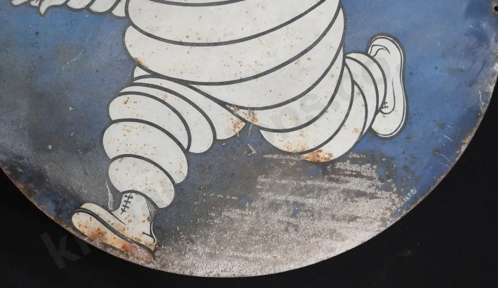 MICHELIN DOUBLE SIDED TIN SIGN Image 1++