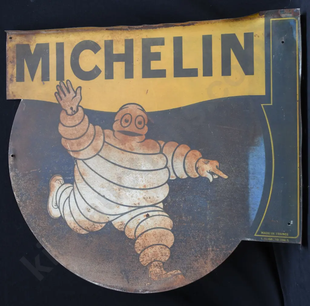 MICHELIN DOUBLE SIDED TIN SIGN Image 1++