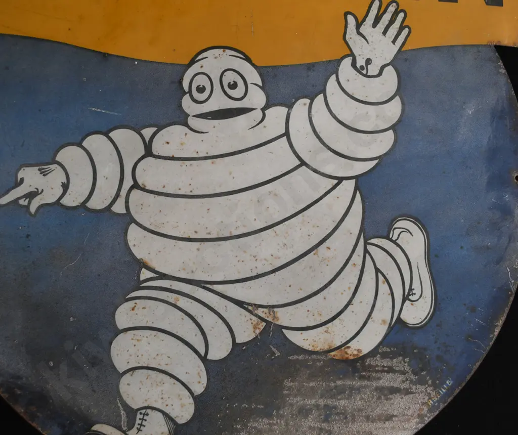 MICHELIN DOUBLE SIDED TIN SIGN Image 1++