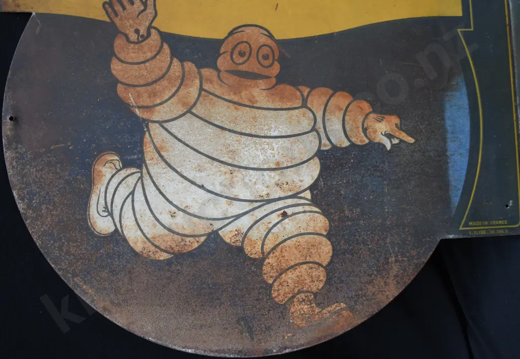 MICHELIN DOUBLE SIDED TIN SIGN Image 1++