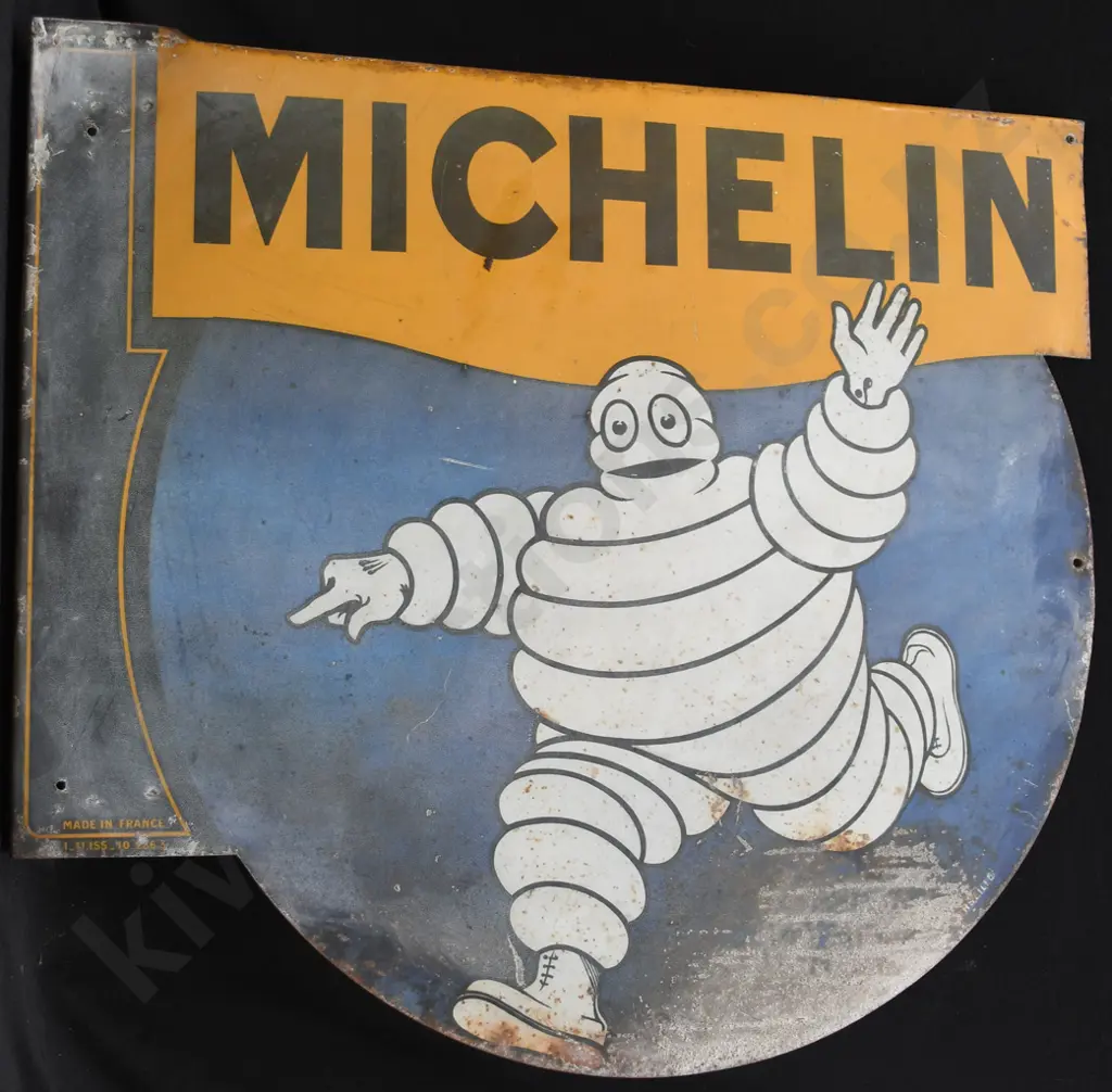 MICHELIN DOUBLE SIDED TIN SIGN Image 1++