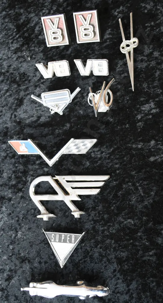 CHROME CAR NAME BADGES HOOD EMBLEMS Image 1++