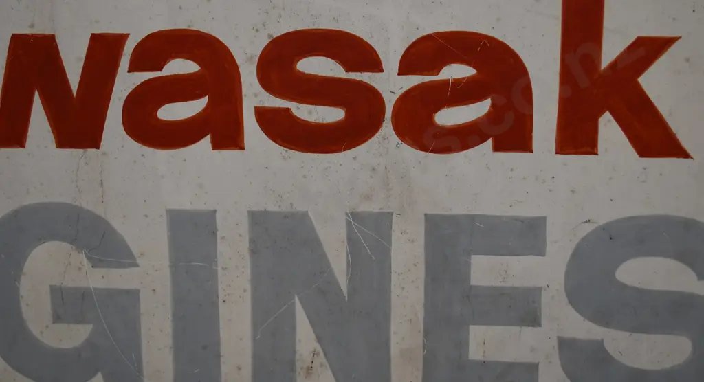 CASTROL / KAWASAKI TIN SIGN Image 1++