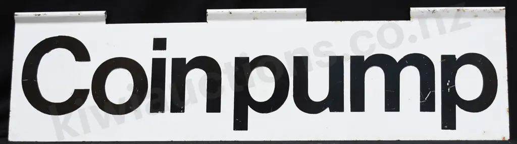 COIN PUMP OPEN TIN SIGN Image 1++