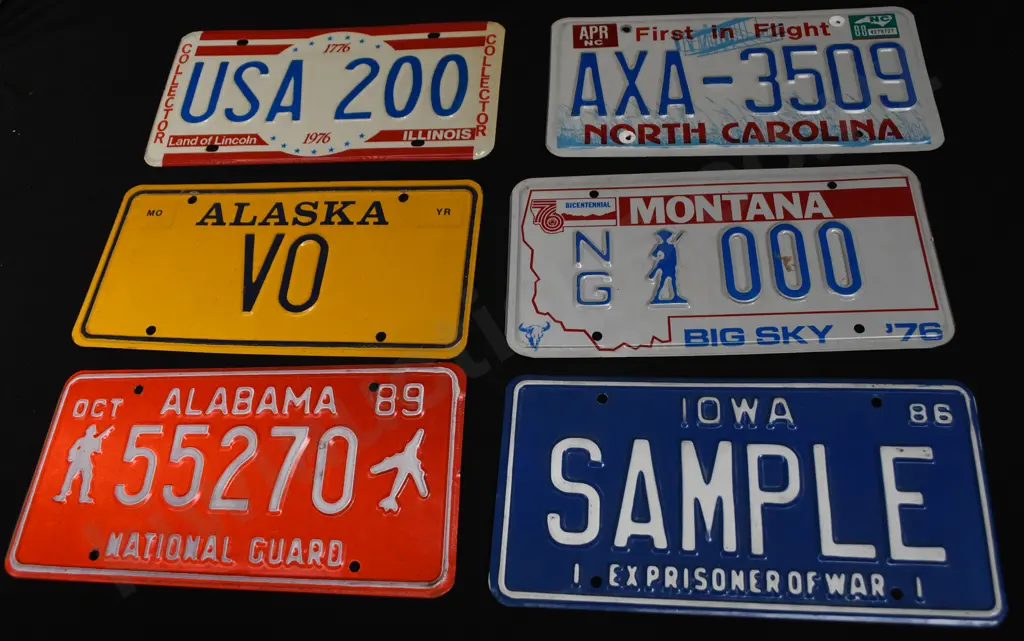 USA NUMBER PLATES Image 1++