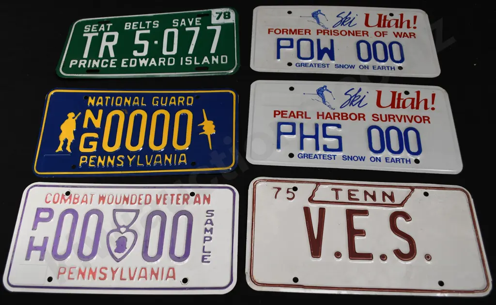 USA NUMBER PLATES Image 1++