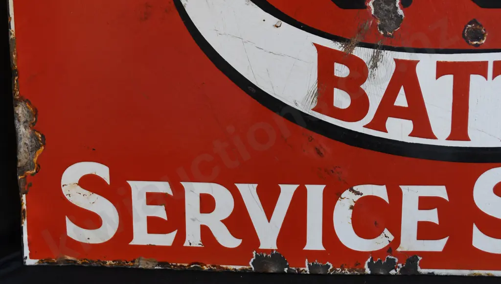 CAV BATTERY SHOP ENAMEL SIGN Image 1++