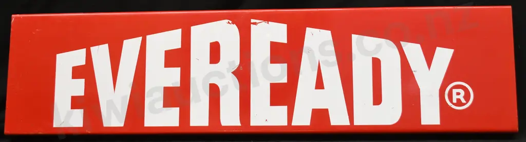 EVEREADY PAINTED TIN SIGN Image 1++