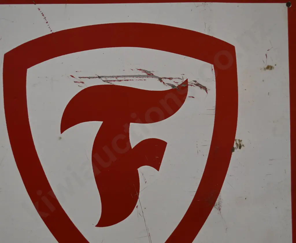 FIRESTONE PAINTED TIN SIGN Image 1++