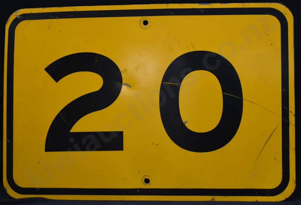 20 AA ROAD SIGN Image 1++