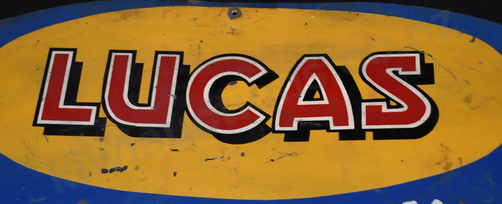 LUCAS BATTERY TIN SIGN Image 1++