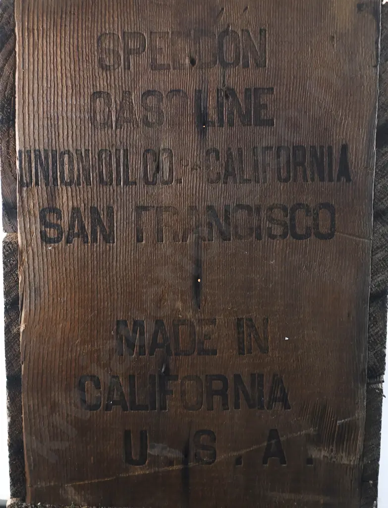 UNION OIL SPEEDON WOODEN OIL BOX Image 1++