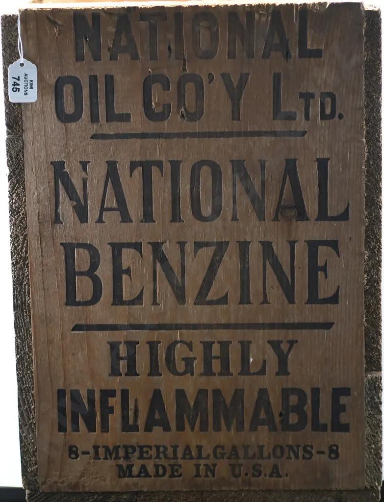 NATIONAL OIL CO WOODEN OIL BOX Image 1++