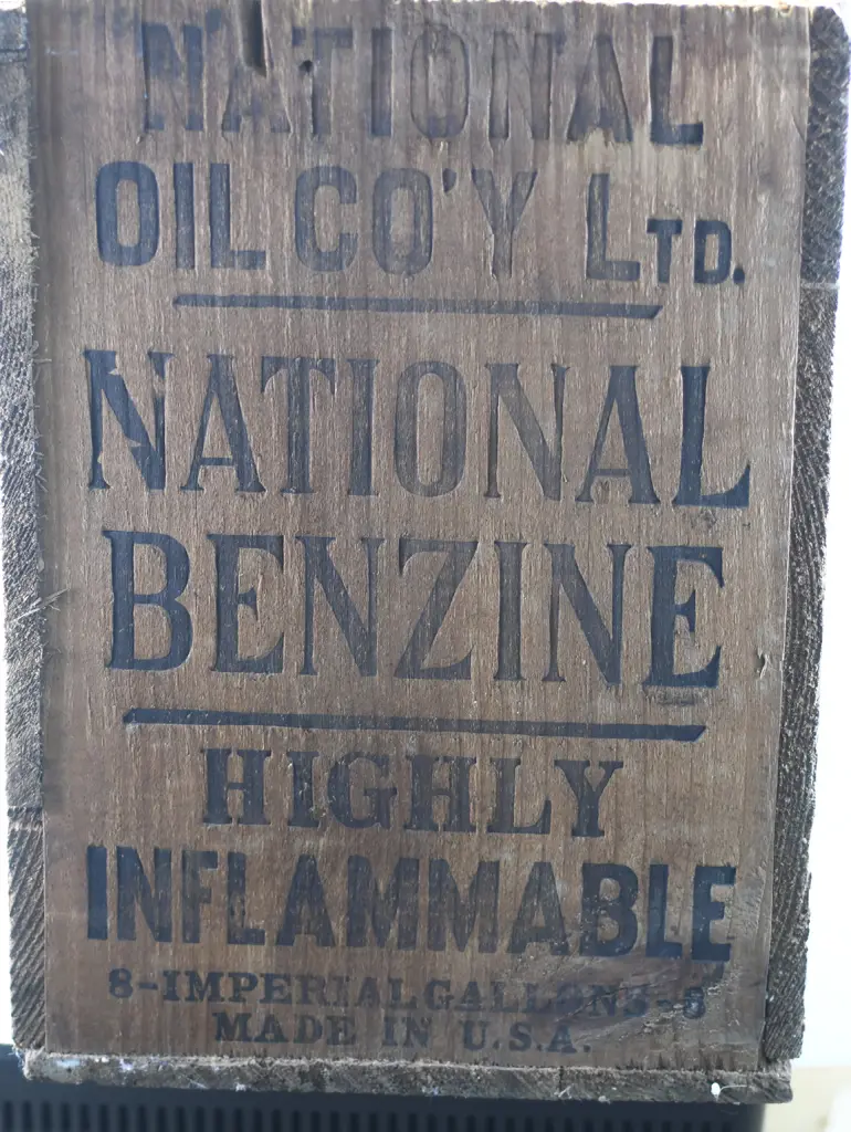 NATIONAL OIL CO WOODEN OIL BOX Image 1++
