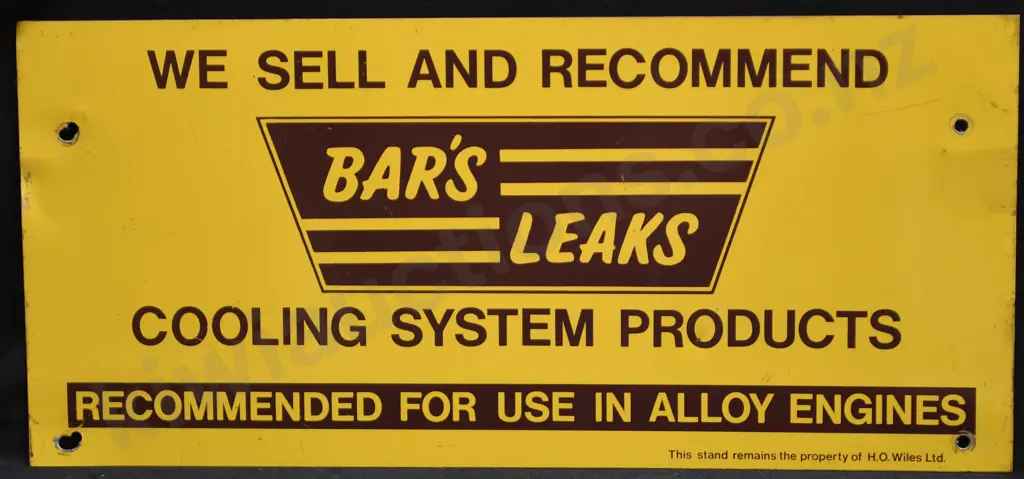 BARS LEAKS TIN SIGN Image 1++