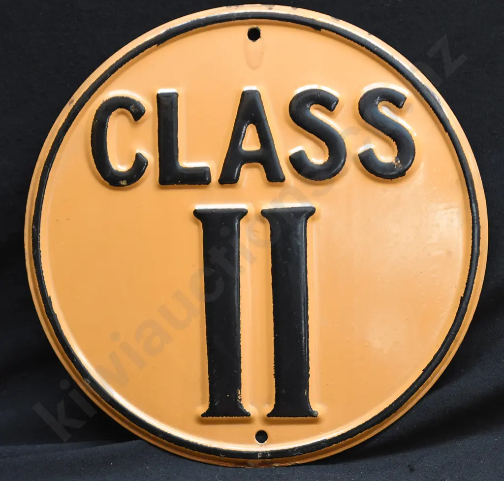 CLASS II TIN SIGN Image 1++