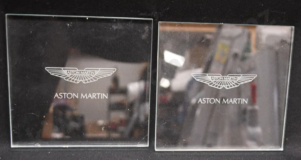 ASTON MARTIN GLASS COASTERS Image 1++