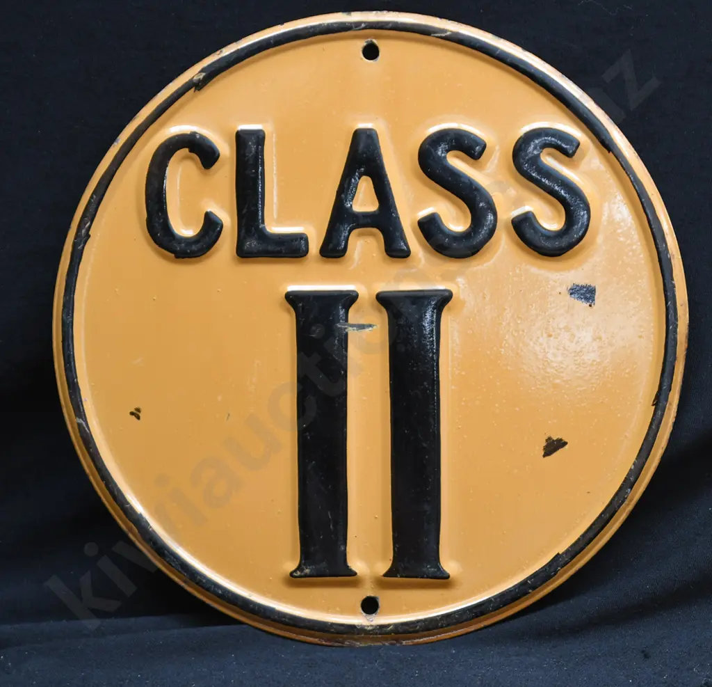 CLASS II TIN SIGN Image 1++