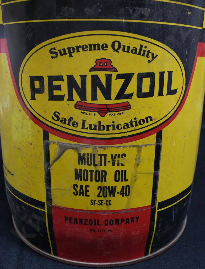 PENNZOIL MOTOR OIL LIDDED CAN Image 1++