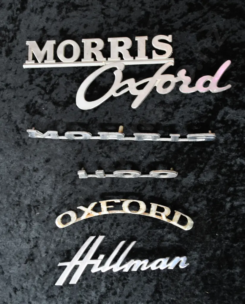CAR NAME BADGES OXFORD, MORRIS ETC Image 1++
