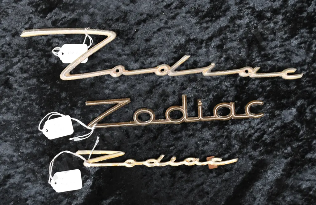 CAR NAME BADGES ZODIAC, VELOX, CORTINA  ETC Image 1++