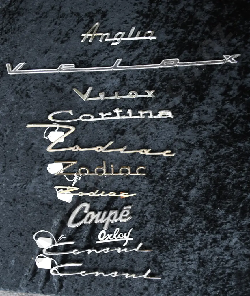 CAR NAME BADGES ZODIAC, VELOX, CORTINA  ETC Image 1++