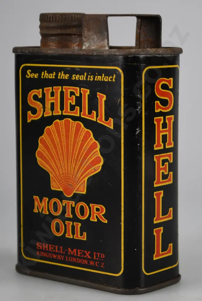 SHELL MOTOR OIL TIN Image 1++