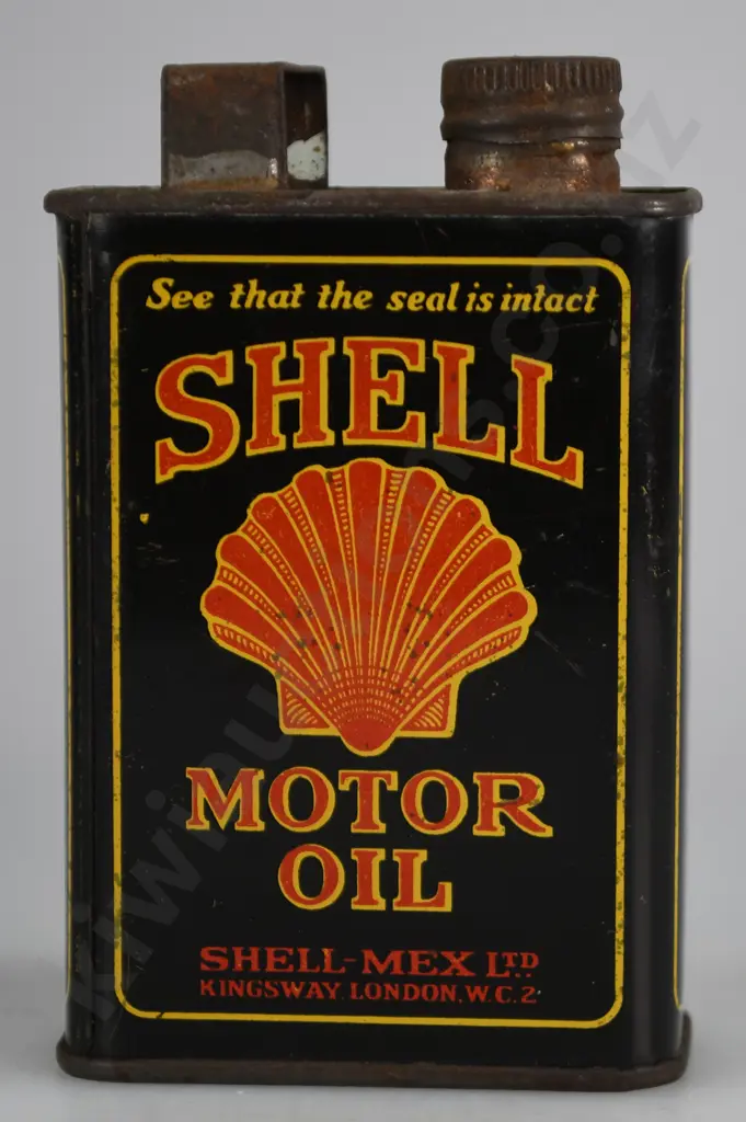 SHELL MOTOR OIL TIN Image 1++
