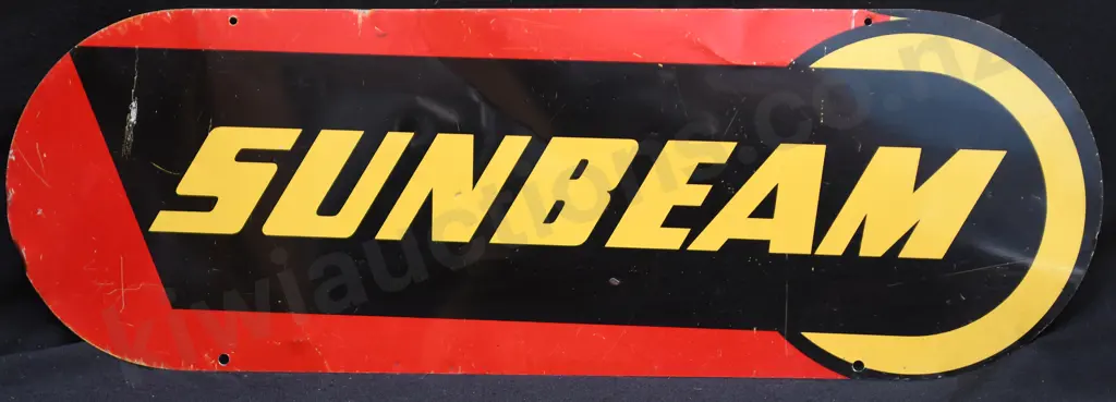 SUNBEAM TIN SIGN Image 1++