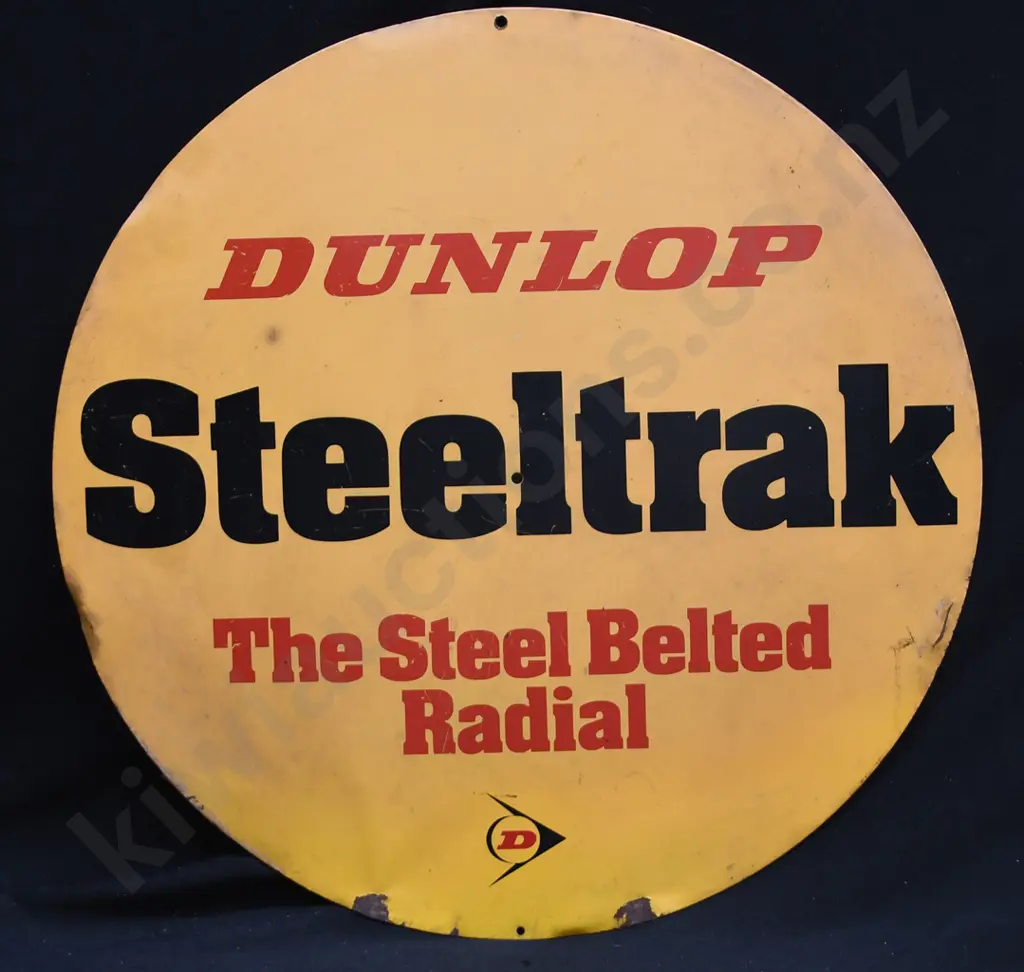 DUNLOP STEELTRACK TYRES TIN SIGN Image 1++