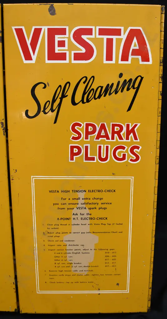 VESTA SPARK PLUGS DISPLAY CABINET Image 1++