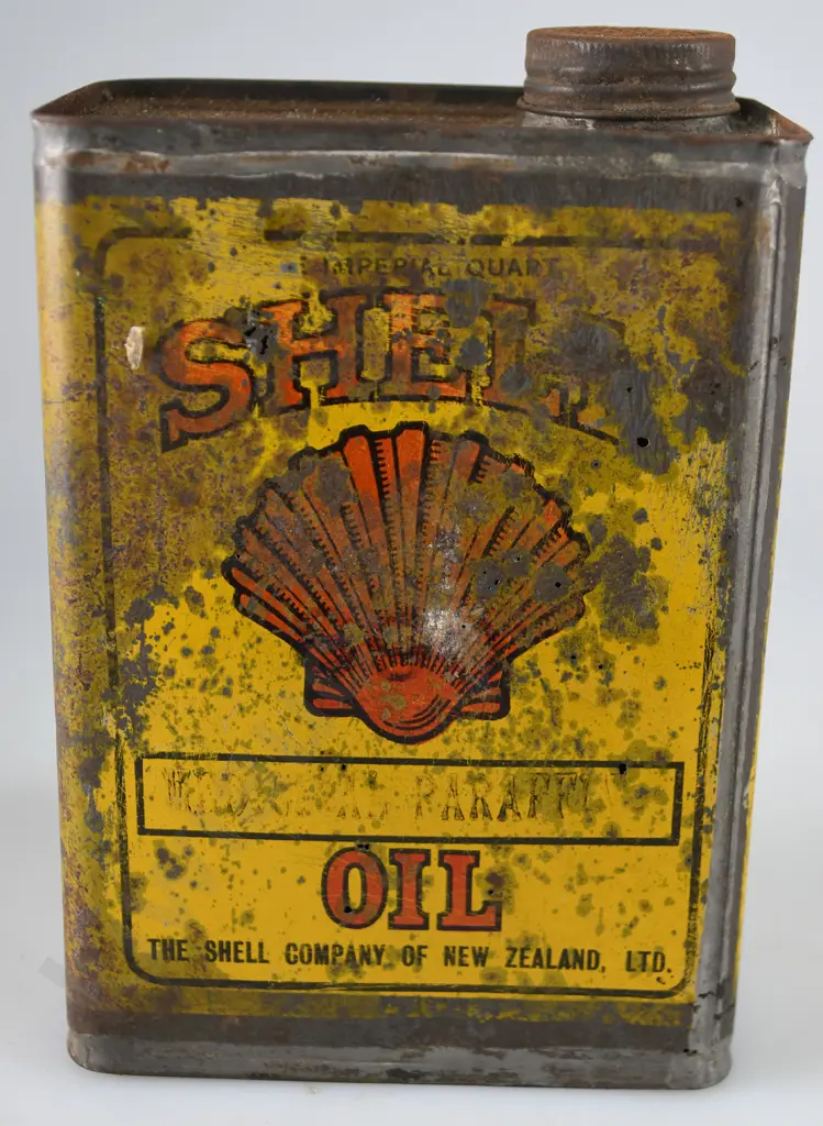 SHELL MEDICINAL PARAFFIN OIL TIN Image 1++