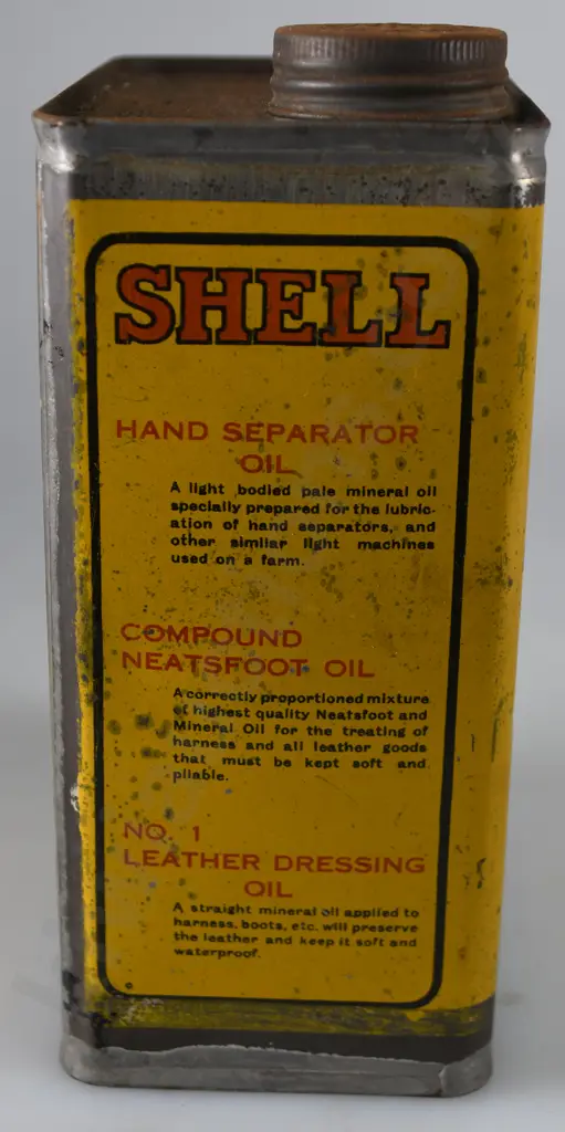 SHELL MEDICINAL PARAFFIN OIL TIN Image 1++