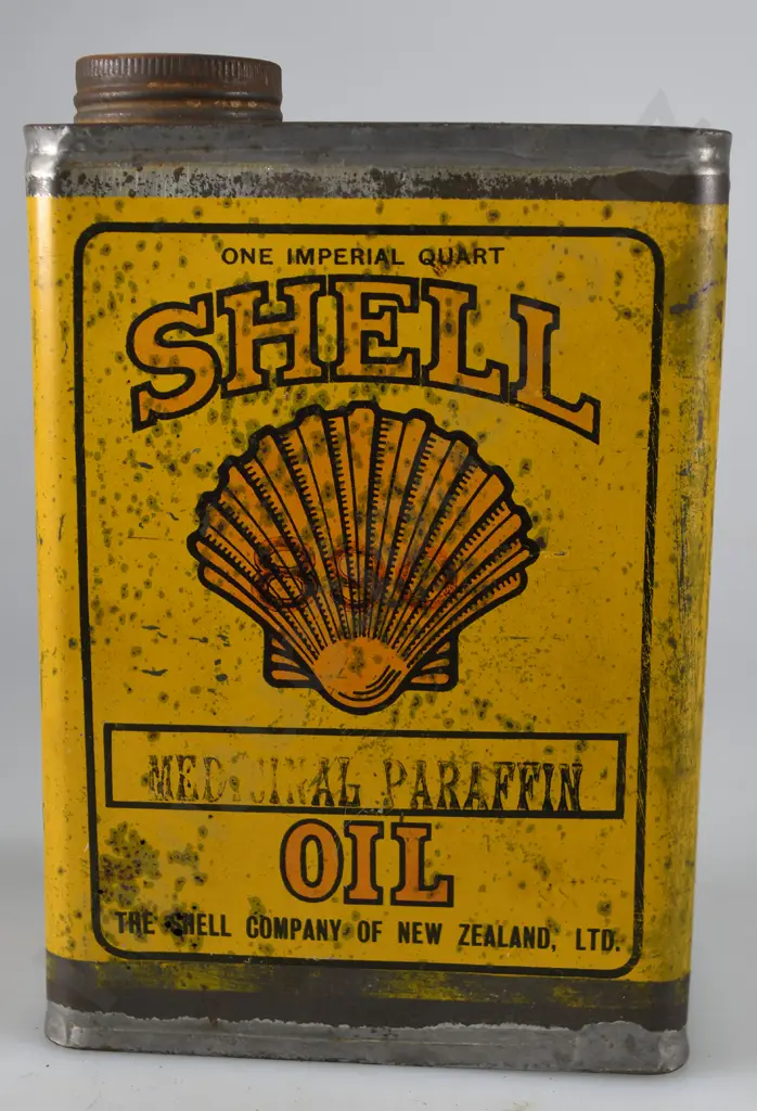 SHELL MEDICINAL PARAFFIN OIL TIN Image 1++
