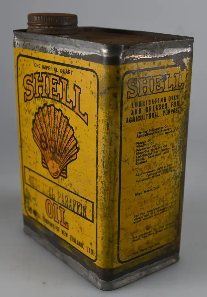 SHELL MEDICINAL PARAFFIN OIL TIN Image 1++