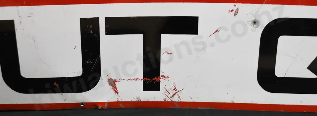 FIRESTONE PAINTED TIN SIGN Image 1++