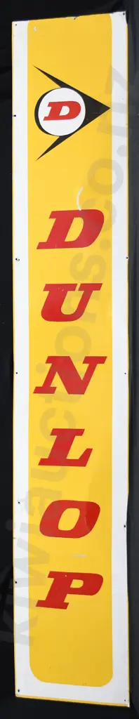 DUNLOP PAINTED TIN SIGN Image 1++