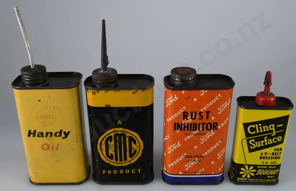 ASSORTED OIL AND MOTORING TINS Image 1++