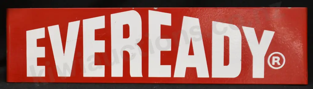 EVEREADY PAINTED TIN SIGN Image 1++