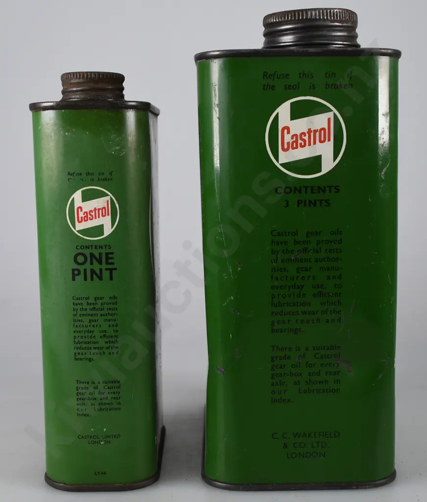 CASTROL OIL AND MOTORING POURER AND TINS Image 1++