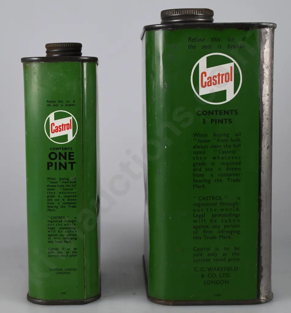 CASTROL OIL AND MOTORING POURER AND TINS Image 1++