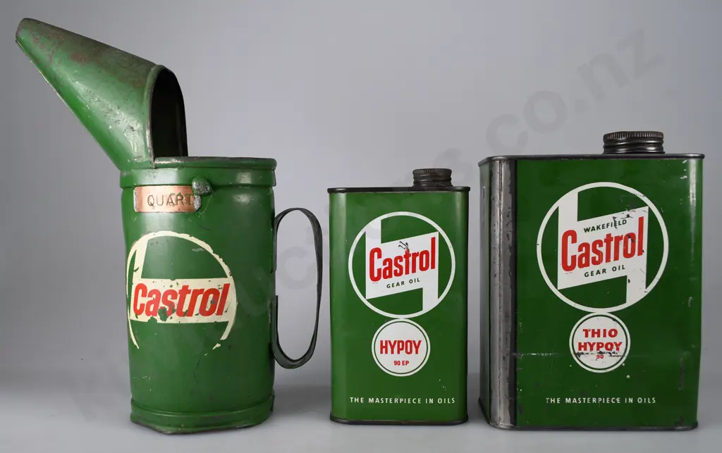 CASTROL OIL AND MOTORING POURER AND TINS Image 1++